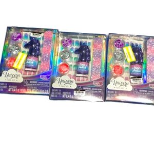 Three Glitter Unicorn Nail Kits